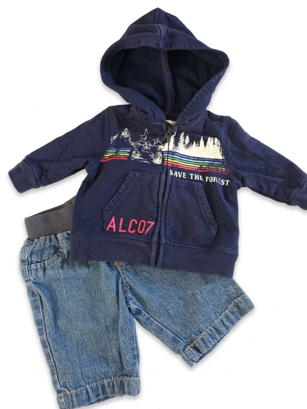 American Living Baby Jacket With Denim Jeans Size Newborn